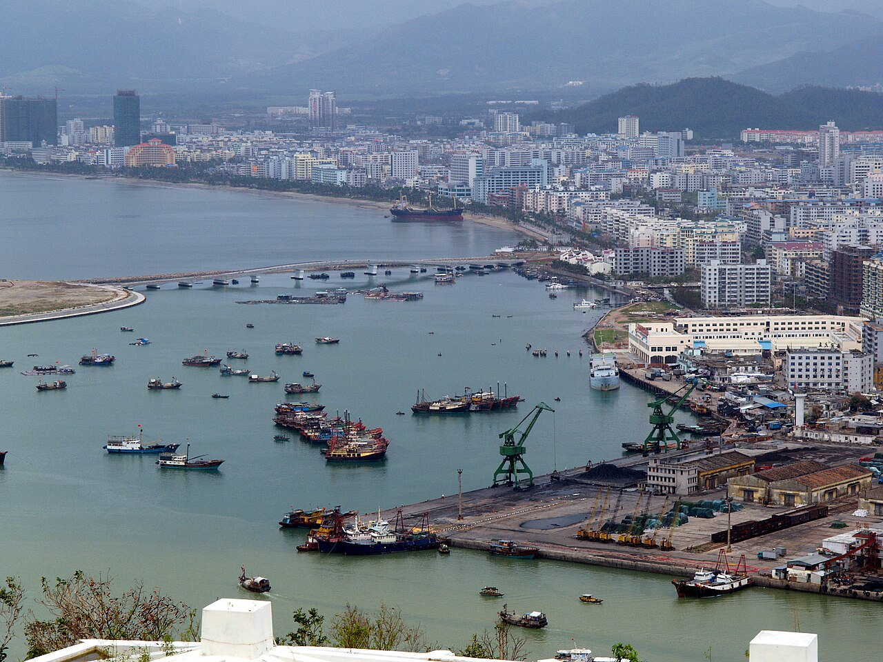 Sunset along Sanya Bay