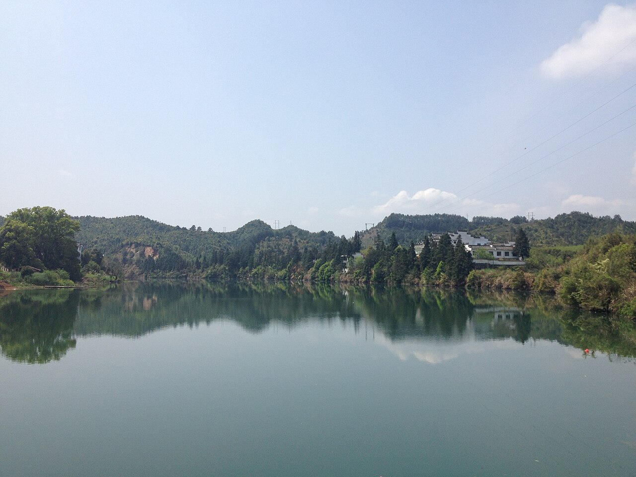 The drying racks at Huangling — the 'drying autumn' village
