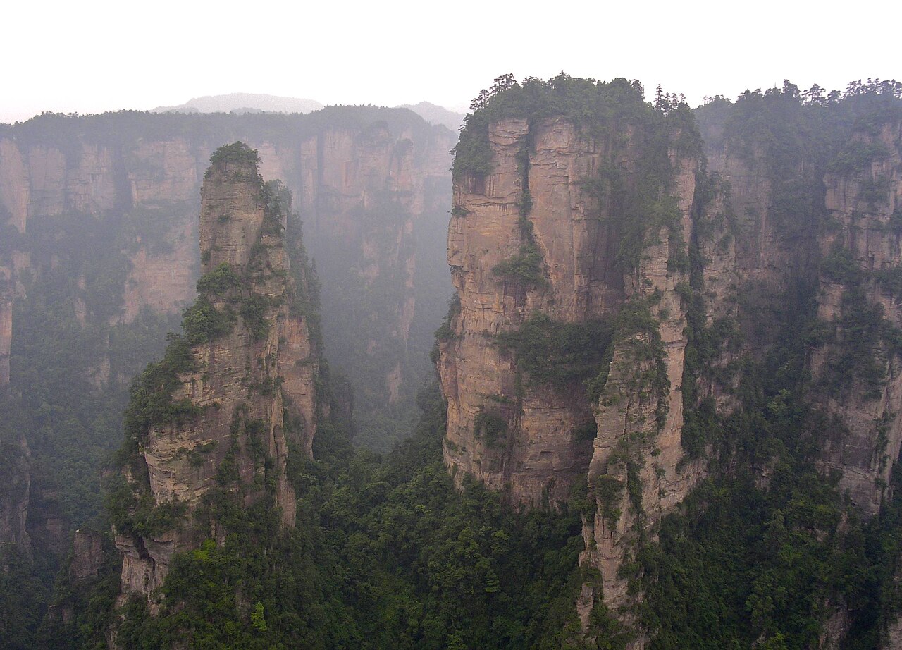 Heaven's Gate, the natural arch punched through Tianmen Mountain